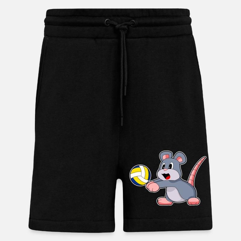 Maus Volleyball - Shorts - made by SPREAD - SOLID BLACK