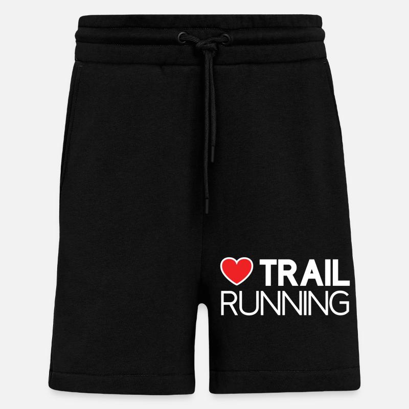 Ich liebe Trailrunning - Shorts - made by SPREAD - SOLID BLACK