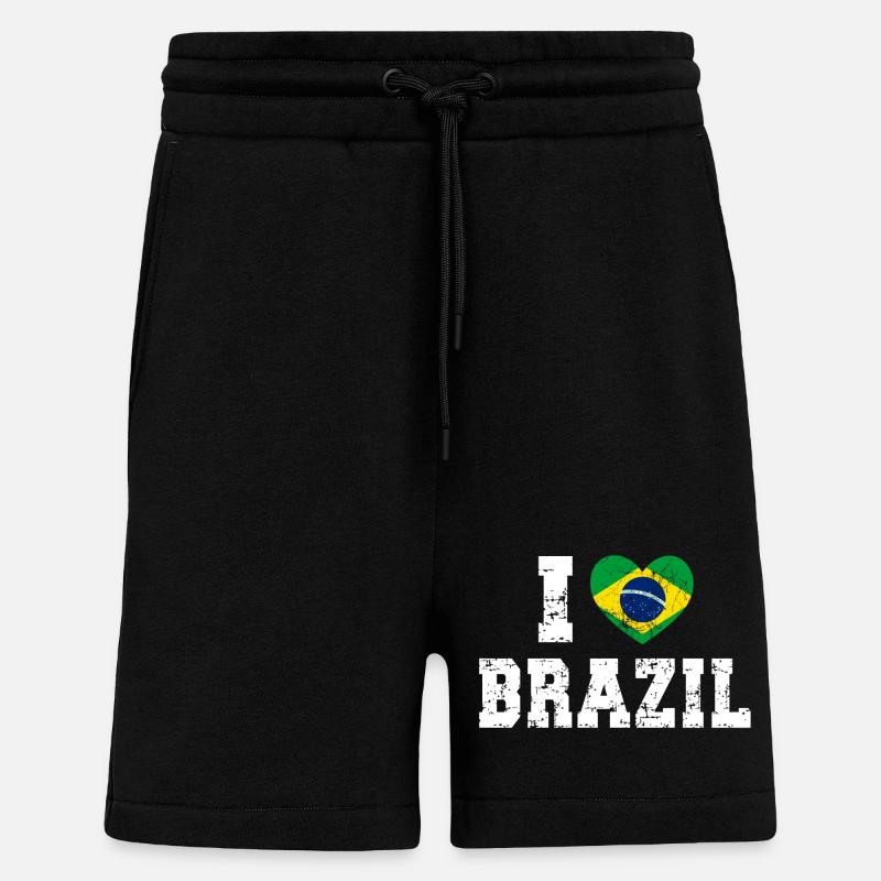 Brasilien - Shorts - made by SPREAD - SOLID BLACK