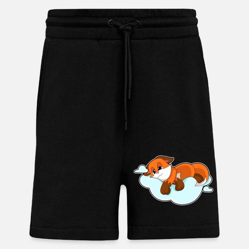 Fox Clouds - Shorts - made by SPREAD - SOLID BLACK