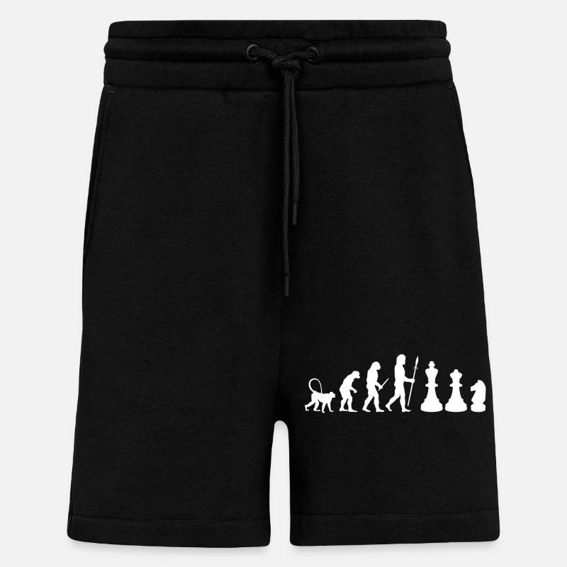Schach Evolution - Shorts - made by SPREAD - SOLID BLACK