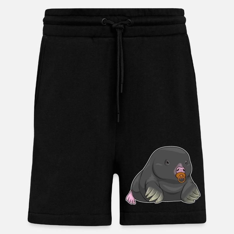 Mole Baby Pacifier - Shorts - made by SPREAD - SOLID BLACK