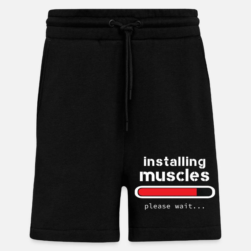 installing muscles - Shorts - made by SPREAD - SOLID BLACK
