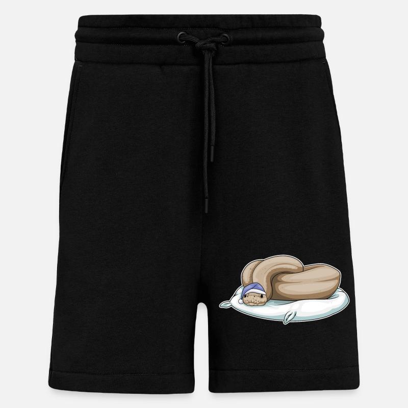Snake Sleeping Pillow - Shorts - made by SPREAD - SOLID BLACK