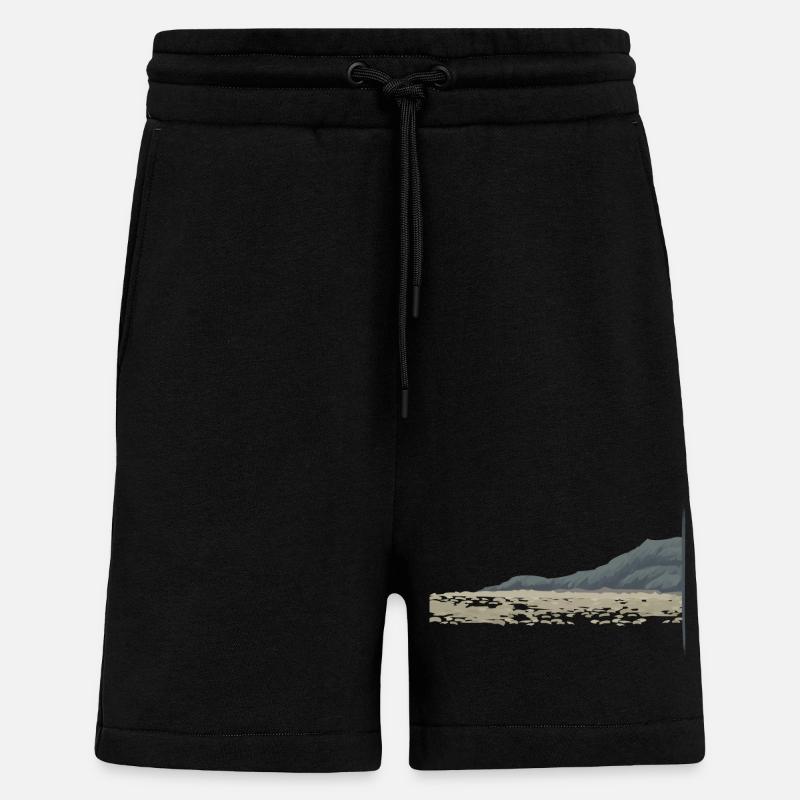 CÔTE ROCHEUSE - Short bio décontracté fabriqué en UE - SOLID BLACK