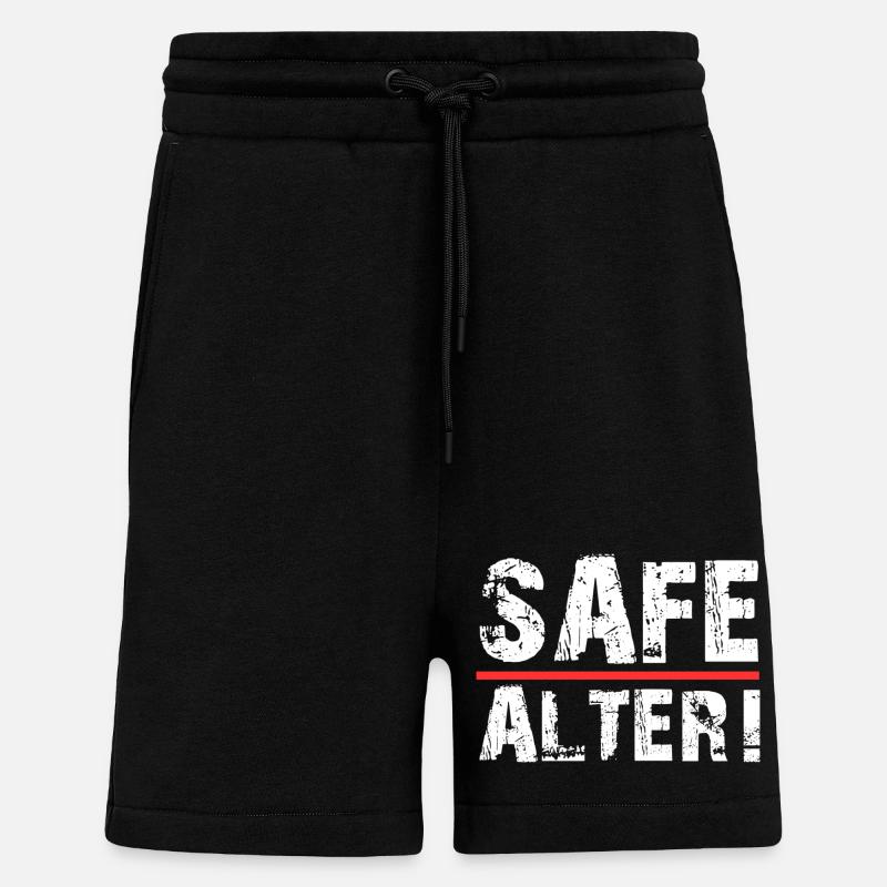 Safe Alter  - Shorts - made by SPREAD - SOLID BLACK