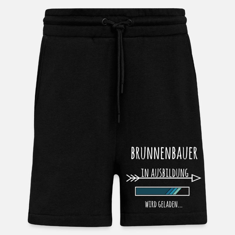Brunnenbauer Ausbildung Geschenk - Shorts - made by SPREAD - SOLID BLACK