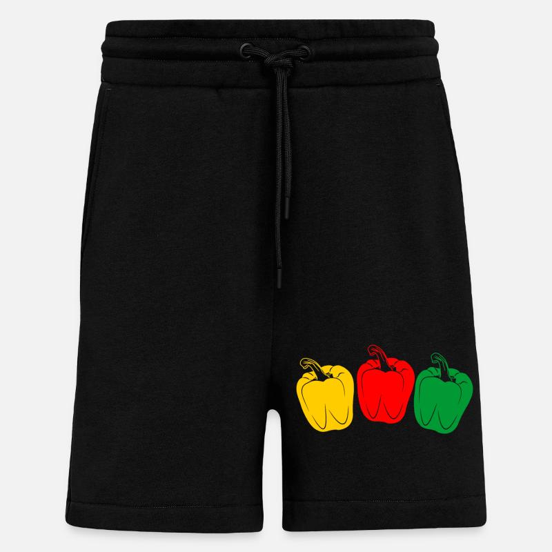 Drei Farben Paprika - Shorts - made by SPREAD - SOLID BLACK