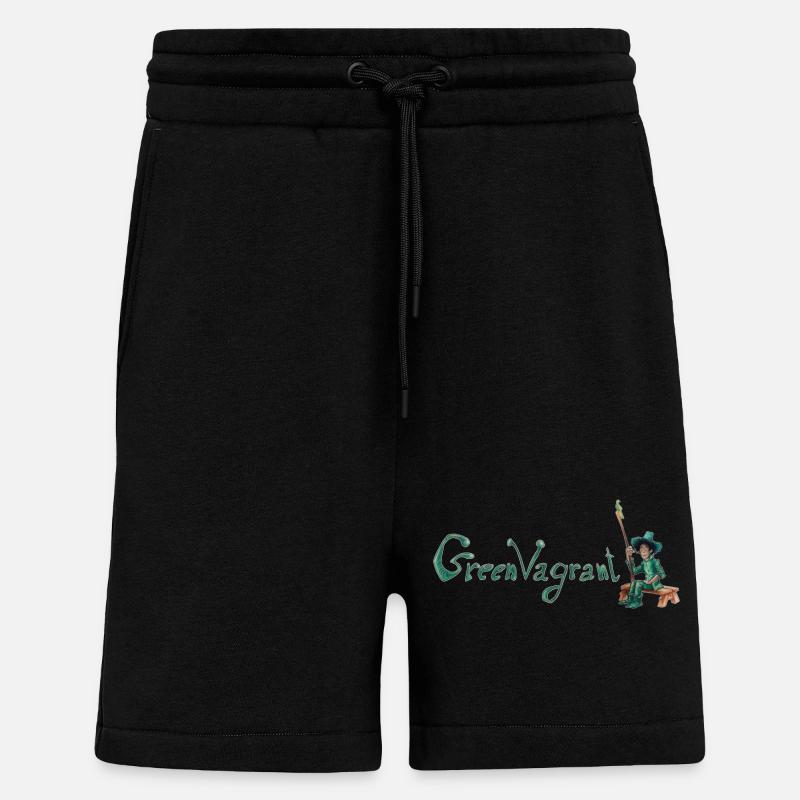 Der grüne Wanderer - Shorts - made by SPREAD - SOLID BLACK