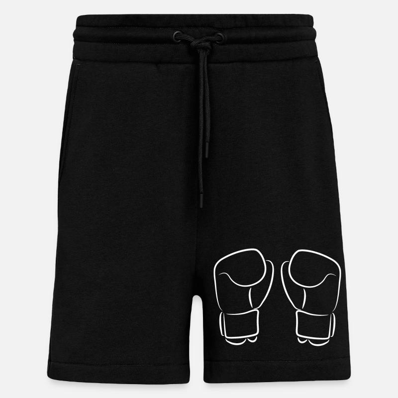 Kickbox Handschuhe Skizze - Shorts - made by SPREAD - SOLID BLACK