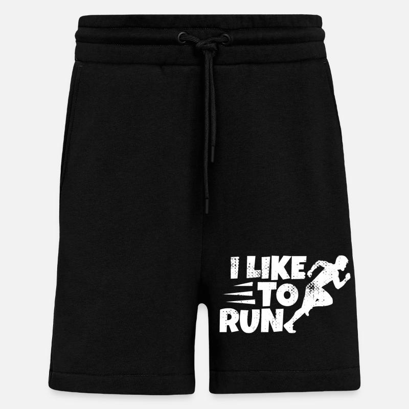 Witziger Läufer Spruch - Shorts - made by SPREAD - SOLID BLACK