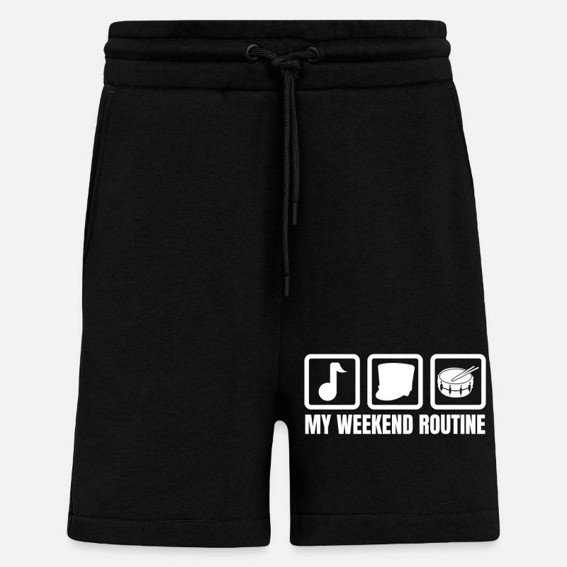 Drummer's Weekend - Shorts - made by SPREAD - SOLID BLACK