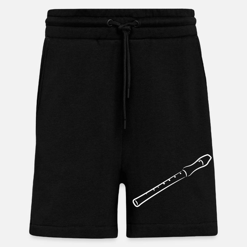 Flöte Skizze - Shorts - made by SPREAD - SOLID BLACK