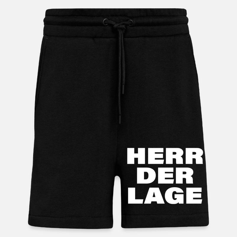 HERR DER LAGE - Shorts - made by SPREAD - SOLID BLACK