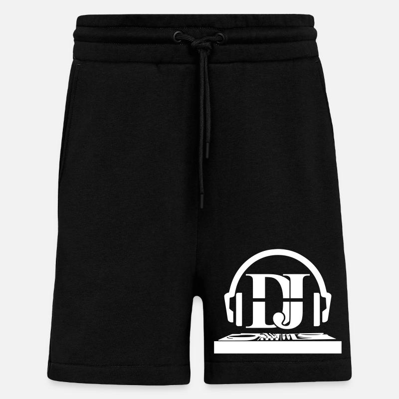 DJ Design Club Electro DJ Technoparty - Shorts - made by SPREAD - SOLID BLACK