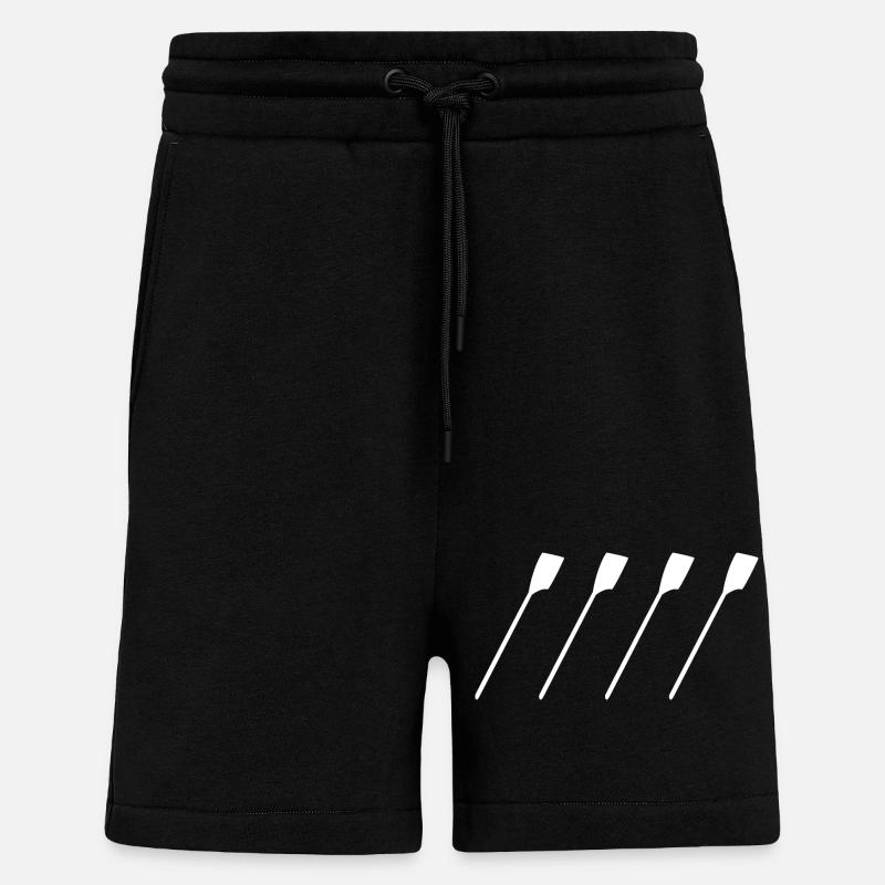 Sangles de gouvernail - Short bio décontracté fabriqué en UE - SOLID BLACK