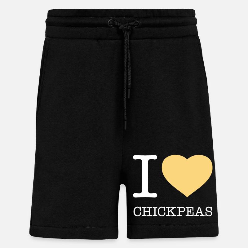 J’ADORE LES POIS CHICHES - Short bio décontracté fabriqué en UE - SOLID BLACK