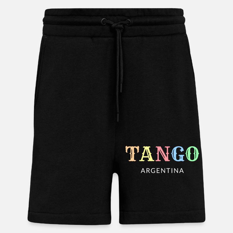 Tango Argentine - Short bio décontracté fabriqué en UE - SOLID BLACK