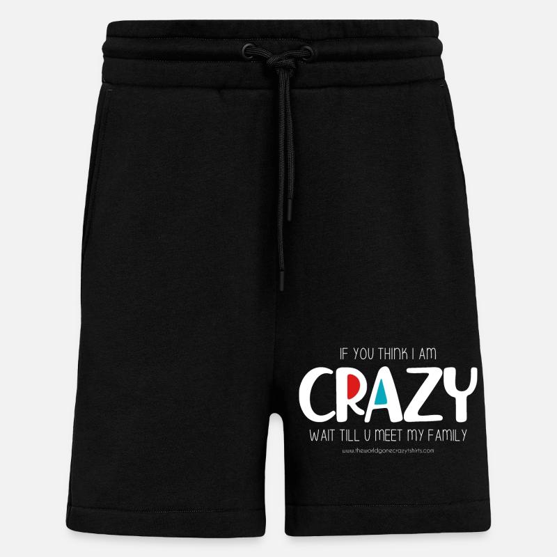 Ich bin verrückt (dunkel) - Shorts - made by SPREAD - SOLID BLACK