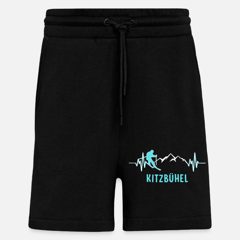 Skifahren Ski Kitzbühel - Shorts - made by SPREAD - SOLID BLACK