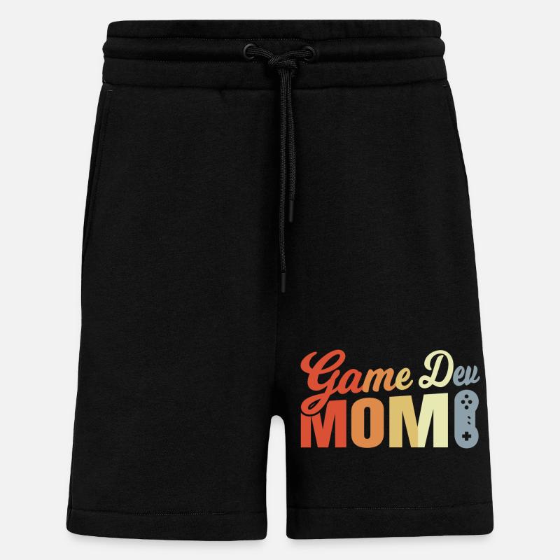 Game Developer Mom - Shorts - made by SPREAD - SOLID BLACK