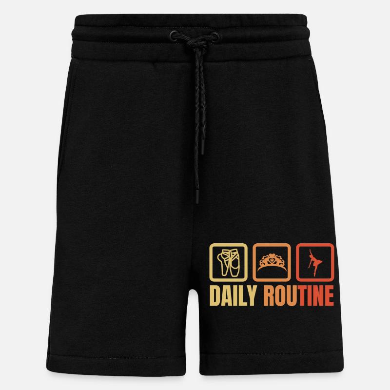 Ballet Daily Routine - Shorts - made by SPREAD - SOLID BLACK
