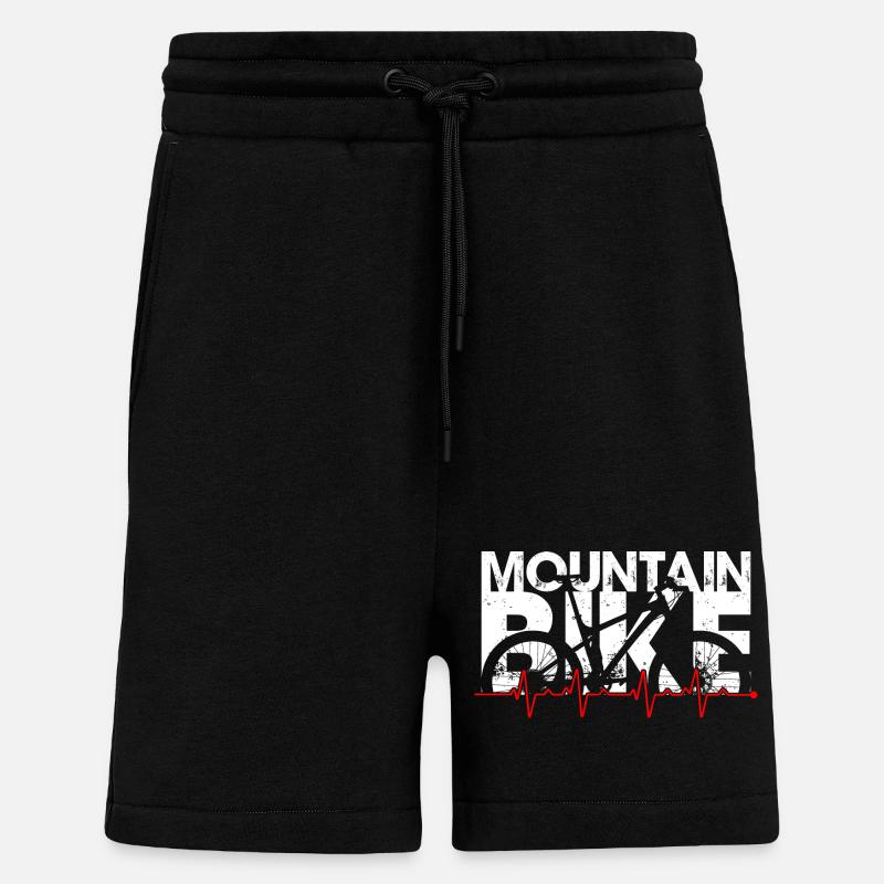 Rythme du VTT - Short bio décontracté fabriqué en UE - SOLID BLACK