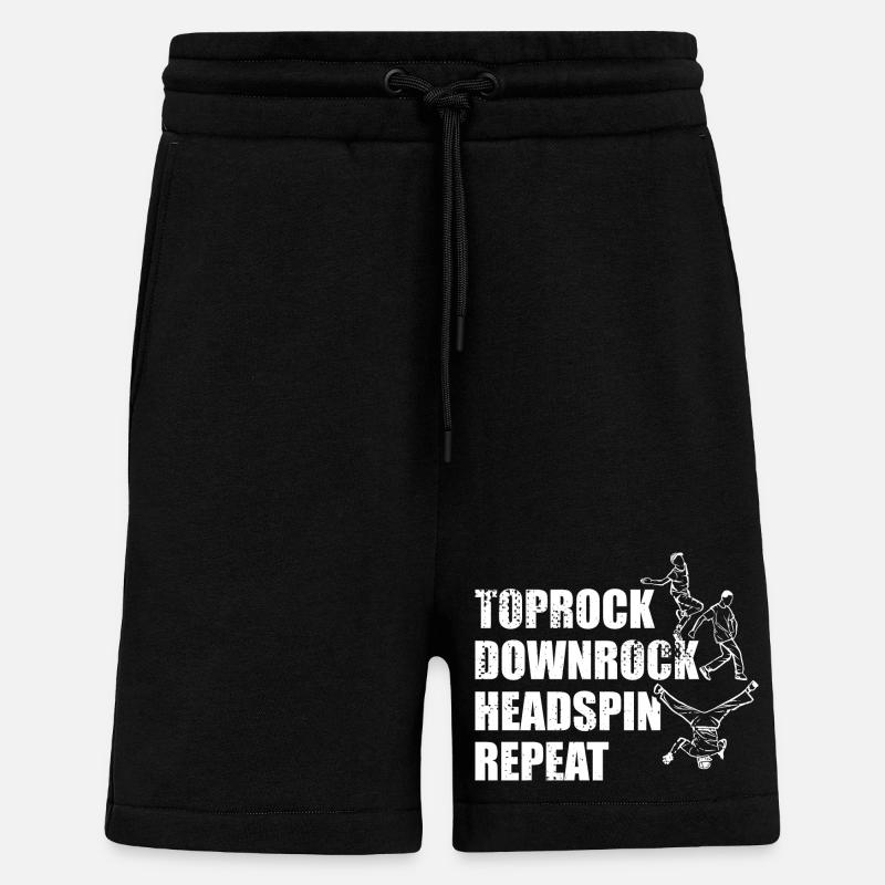 Breakdance Techniques - Shorts - made by SPREAD - SOLID BLACK