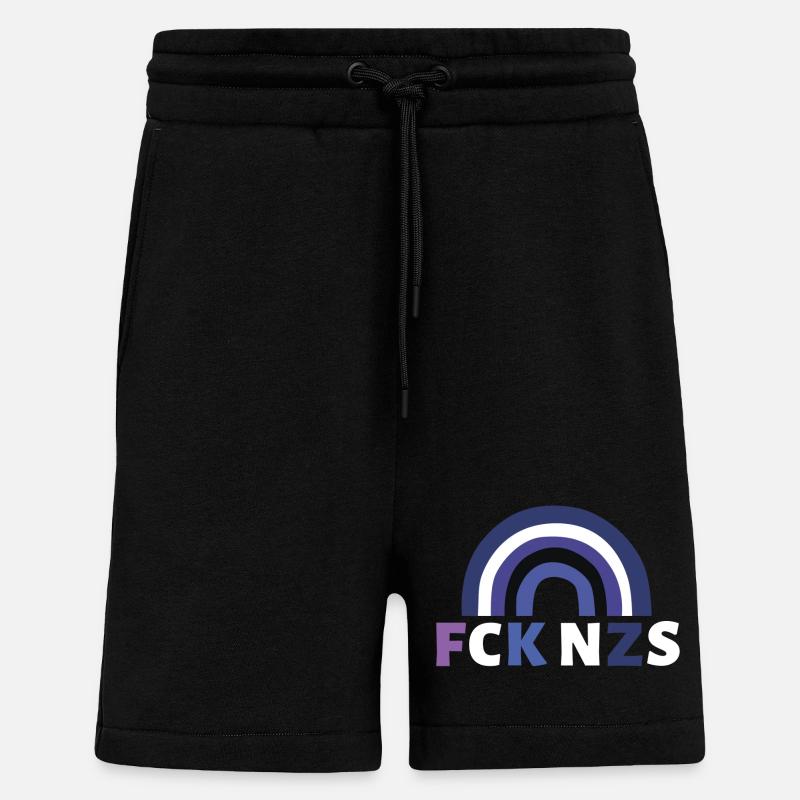 FCK NZS - Short bio décontracté fabriqué en UE - SOLID BLACK