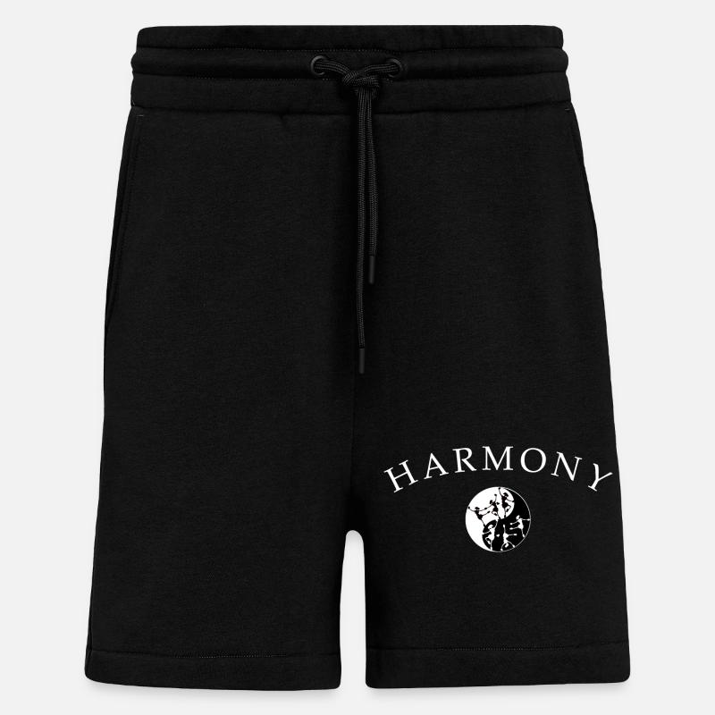 Danse Ballet Harmonie - Short bio décontracté fabriqué en UE - SOLID BLACK