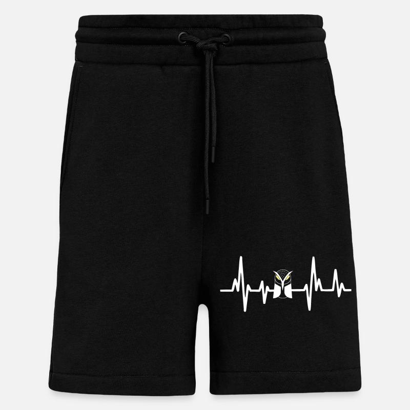 Eulen Herzschlag - Shorts - made by SPREAD - SOLID BLACK