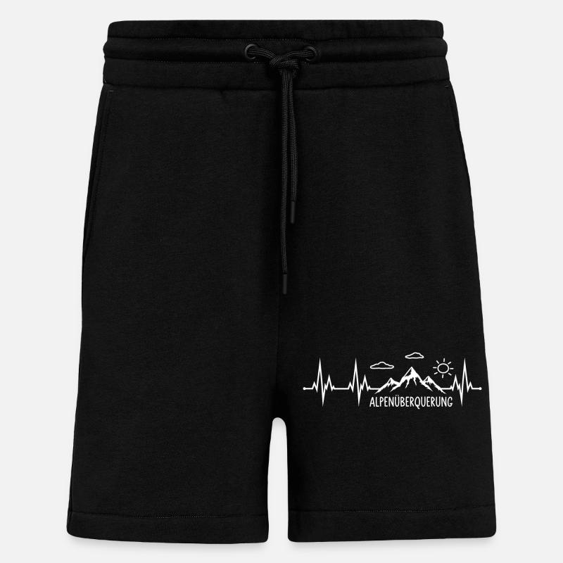 Alpenüberquerung - Shorts - made by SPREAD - SOLID BLACK