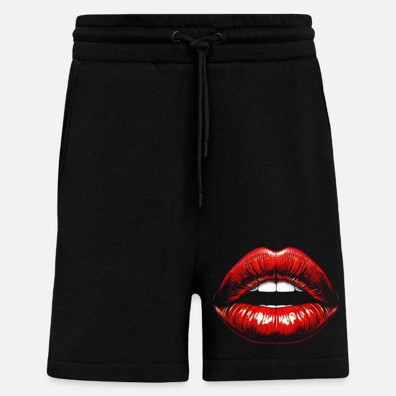 Lips - Shorts - made by SPREAD - SOLID BLACK