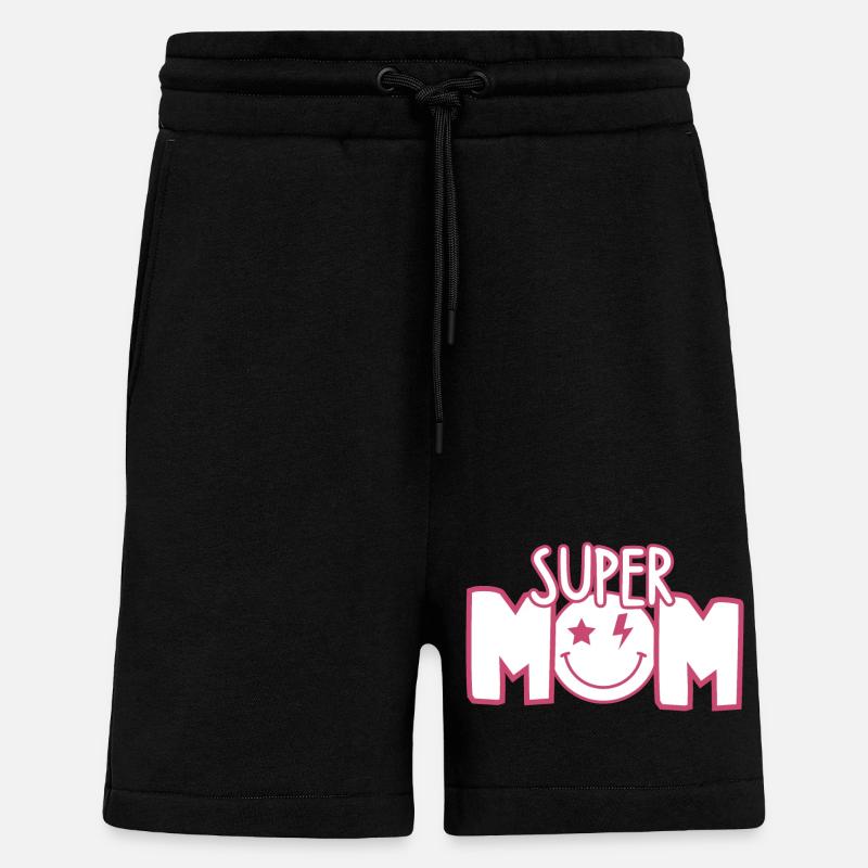 Super Mama - Shorts - made by SPREAD - SOLID BLACK