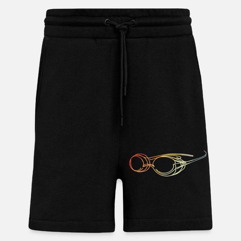 Lunettes de natation Dessin - Short bio décontracté fabriqué en UE - SOLID BLACK