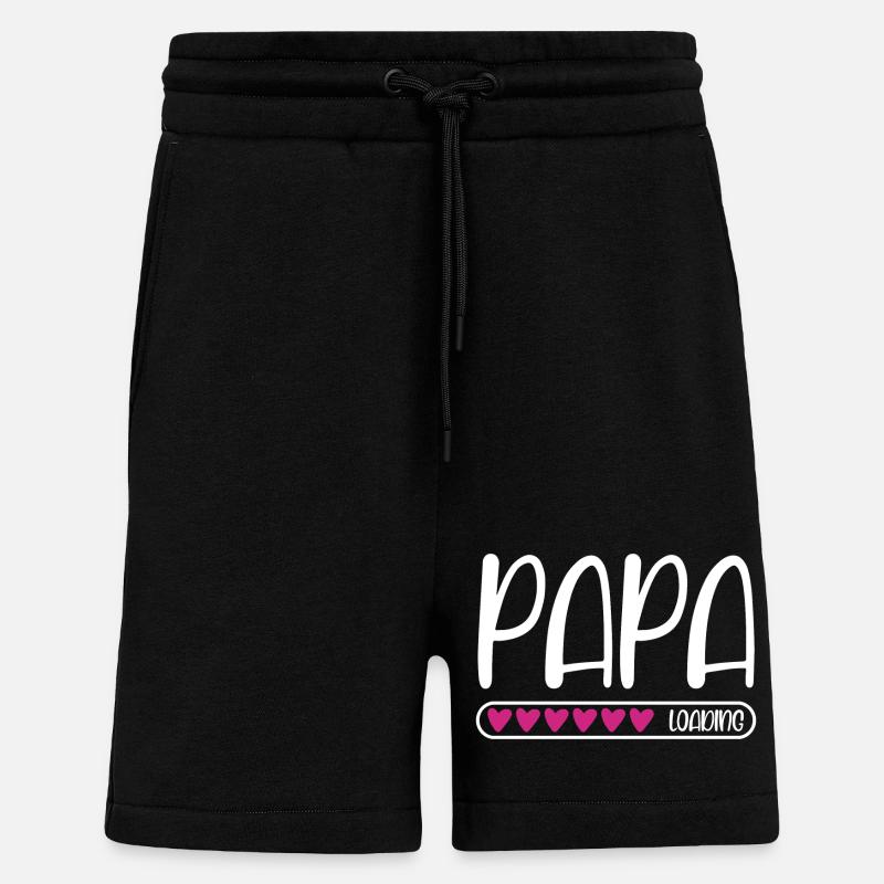 Papa loading - Shorts - made by SPREAD - SOLID BLACK