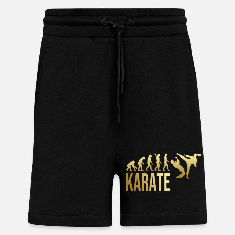 Evolution Karate - Shorts - made by SPREAD - SOLID BLACK