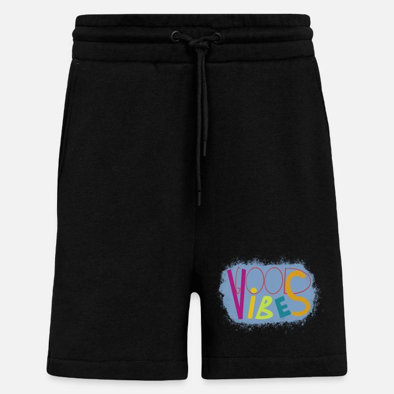 Lebendige Vibes Kunstdesign - Shorts - made by SPREAD - SOLID BLACK
