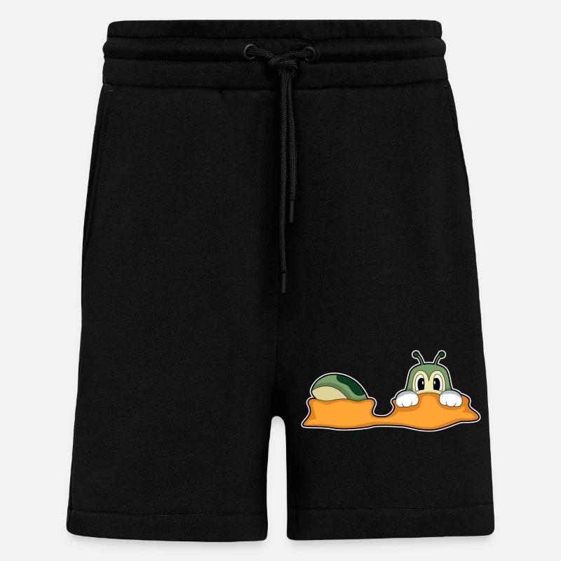Caterpillar Earth Hole - Shorts - made by SPREAD - SOLID BLACK