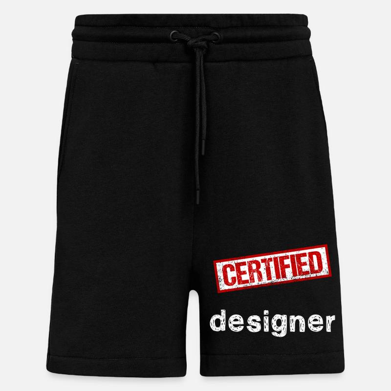 Concepteur - Short bio décontracté fabriqué en UE - SOLID BLACK