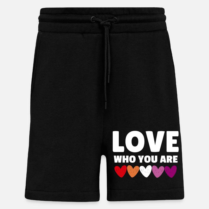 Lesbe. Liebe, wer du bist - Shorts - made by SPREAD - SOLID BLACK