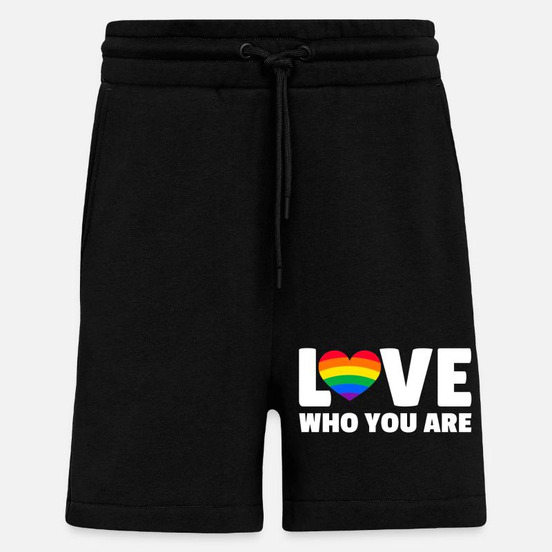 Aimez-vous qui vous êtes - Short bio décontracté fabriqué en UE - SOLID BLACK