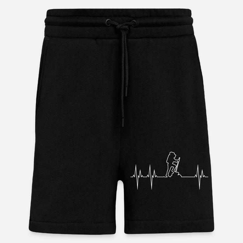 Wander-Elektrokardiogramm - Shorts - made by SPREAD - SOLID BLACK