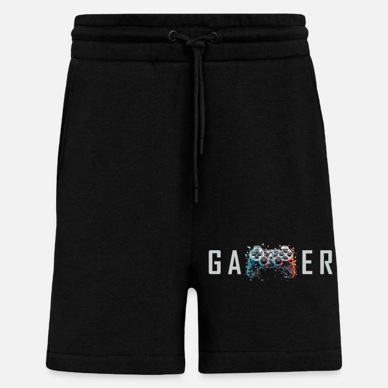 GAMER Power - Controller - Shorts - made by SPREAD - SOLID BLACK