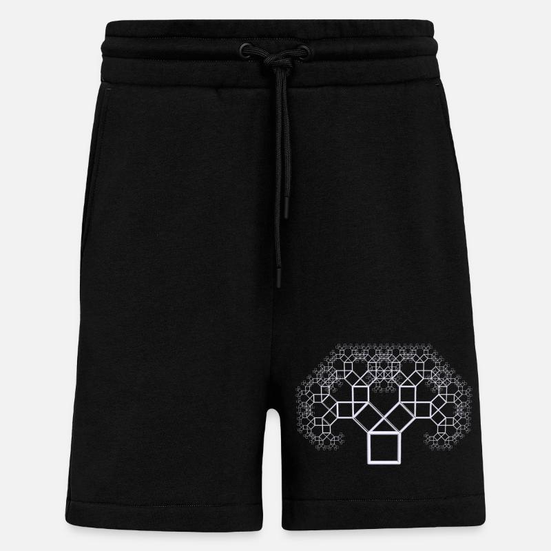 Pythagorasbaum weiss - Shorts - made by SPREAD - SOLID BLACK