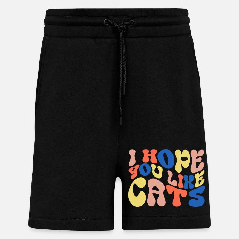 Ich hoffe, du magst Katzen - Shorts - made by SPREAD - SOLID BLACK