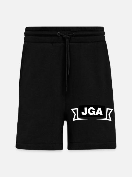 Bachelor Party Emblem / Logo - Shorts - made by SPREAD - SOLID BLACK