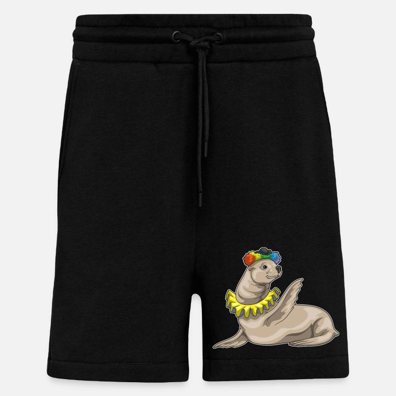 Seal Clown - Shorts - made by SPREAD - SOLID BLACK