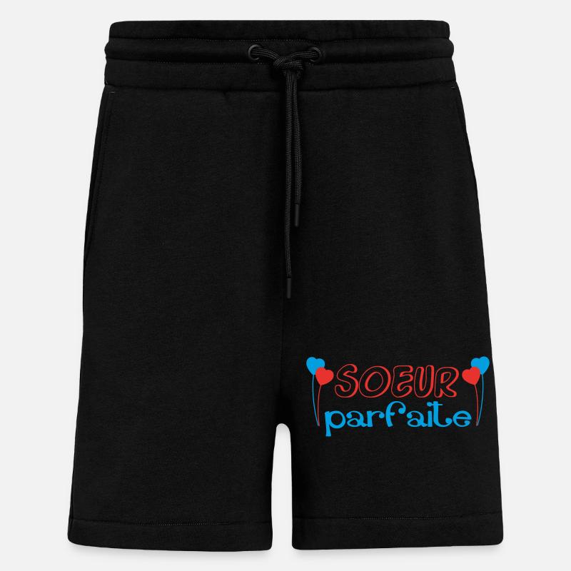 Perfekte SCHWESTER - Shorts - made by SPREAD - SOLID BLACK