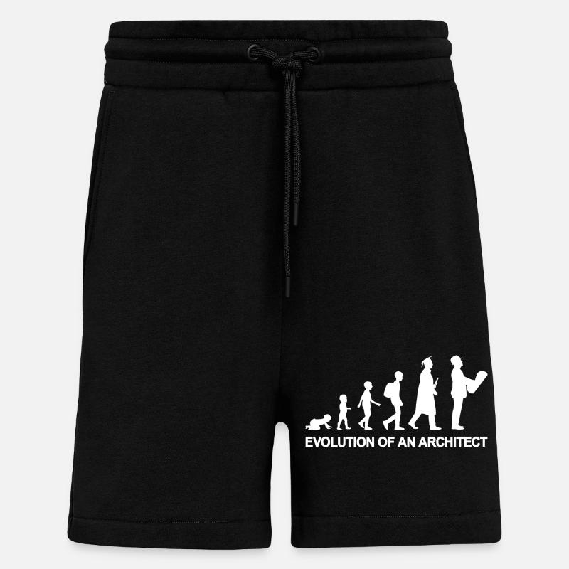 From child to architect - Shorts - made by SPREAD - SOLID BLACK